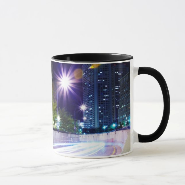 Caneca Tráfego borrado na noite (Direita)