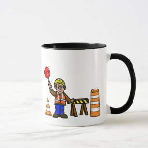 Caneca Tráfego Controle de Construção Rodoviária