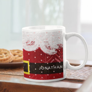 Caneca Traje de Festa de Natal do Papai Noel Bonito