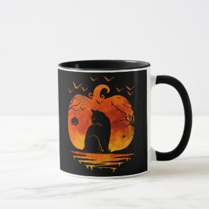 CANECA TRAJE DE GATO PARA HALLOWEEN ABÓBORA AMANTE DE GAT