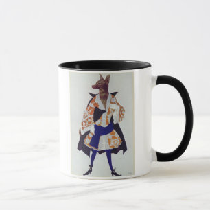 Caneca Traje o design para o lobo, da Bela Adormecida