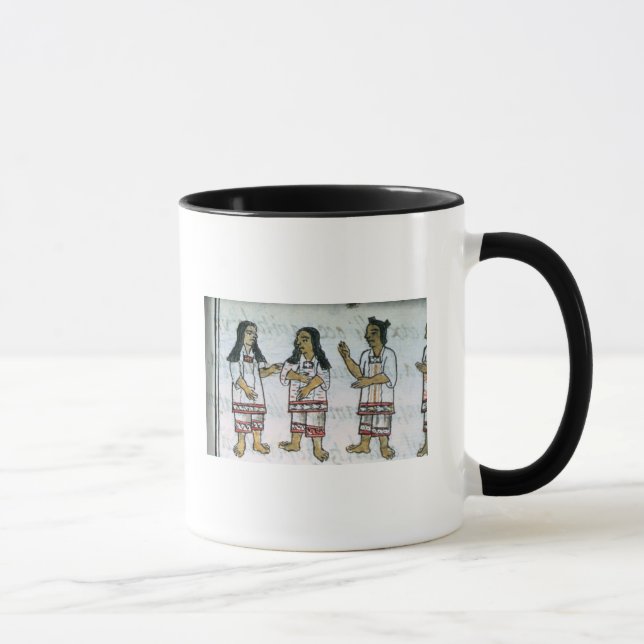 Caneca Trajes astecas fêmeas (Direita)