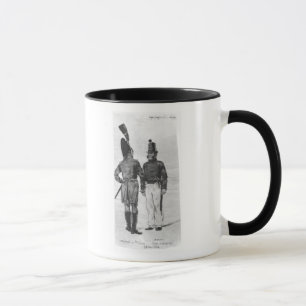 Caneca Trajes de fuzileiros navais franceses desde 1804