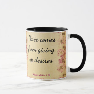 Caneca Tranquil Beige Pink Gita Give Up Desires Print