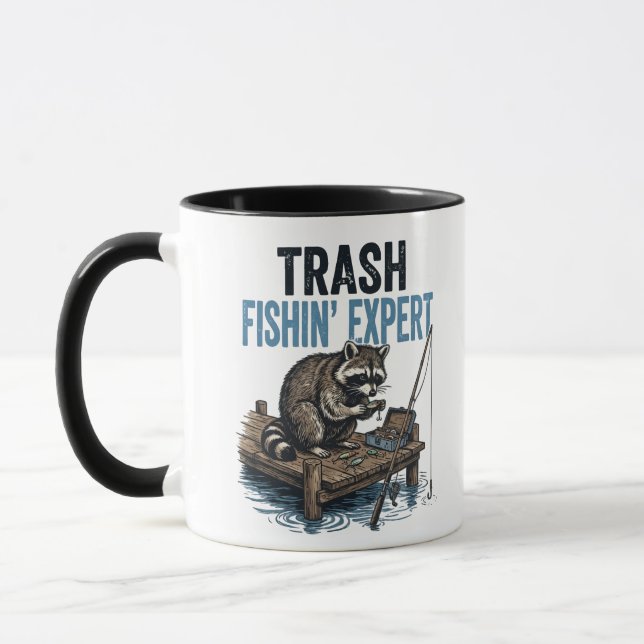 Caneca Trash Fishin' Expert Raccoon (Esquerda)