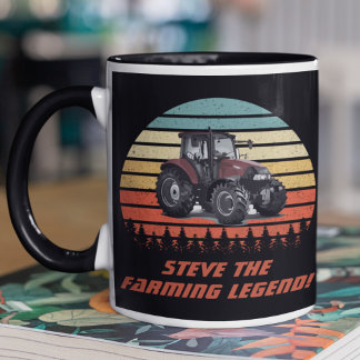 Caneca Trator de Legenda da Agricultura Personalizada Ret