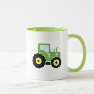 Caneca Trator verde do brinquedo
