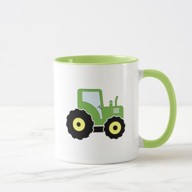 Caneca Trator verde do brinquedo (Direita)