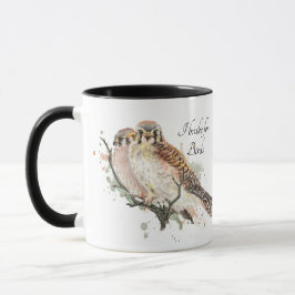 Caneca Travão para aves Citação de Casal Kestrel