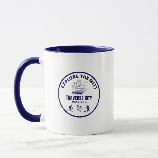 Caneca Traverse City Michigan Coffee Mug (Esquerda)