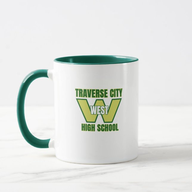 Caneca Traverse City West Segundo grau Coffee Mug (Esquerda)