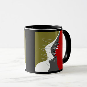 Caneca Travesseiro Abstrato, Moderno e Criativo com Aplic