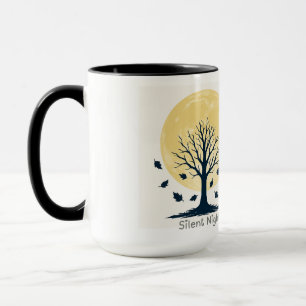 Caneca Travesseiro Árvore Lua Noite Silenciosa