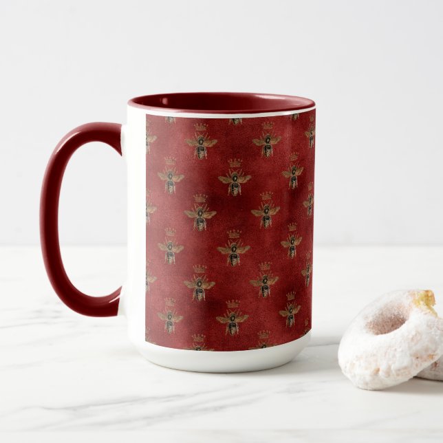 Caneca Travesseiro de Abelhas Melíferas Reais (Com Donut)