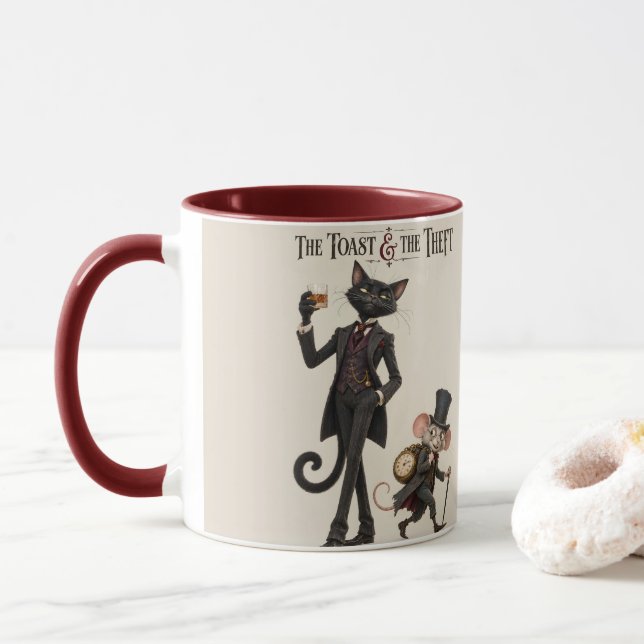 Caneca Travessuras de Gato e Rato (Com Donut)