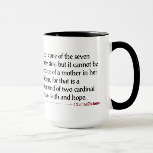 Caneca Trechos Dickens - Mug da maternidade