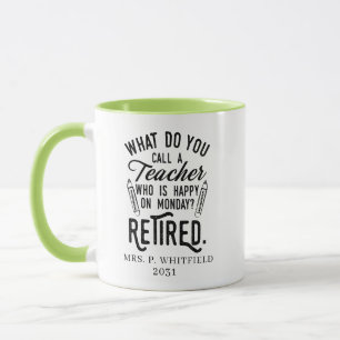 Caneca Treinador aposentado Chefe de aposentadoria costum