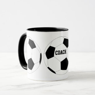Caneca Treinador de Futebol da Bola de Futebol