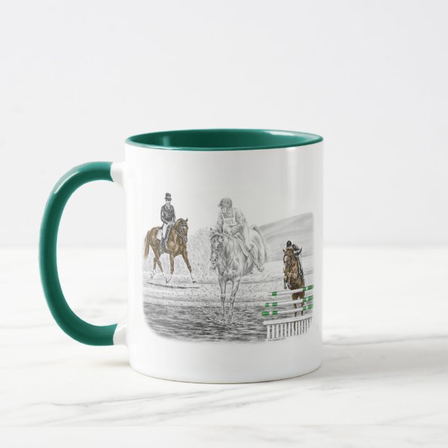 Caneca Treinamento em Combinação de Cavalos de Eventos de (Esquerda)
