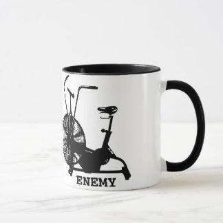 Caneca Treinamento Engraçado Preto e Humor do Gym