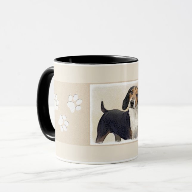 Caneca Treing Walker Coonhound Painting - Arte Original (Frente Esquerda)