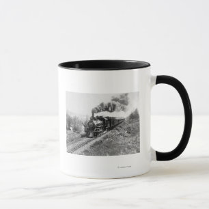 Caneca Trem Railway limitado da costa norte próximo