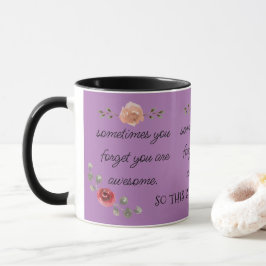 Caneca Trendy & Cute Floral Você É Incrível Café