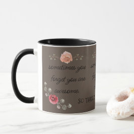 Caneca Trendy & Cute Floral Você É Incrível Café