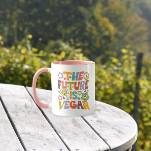 Caneca Trendy Flowers Retro Vegan