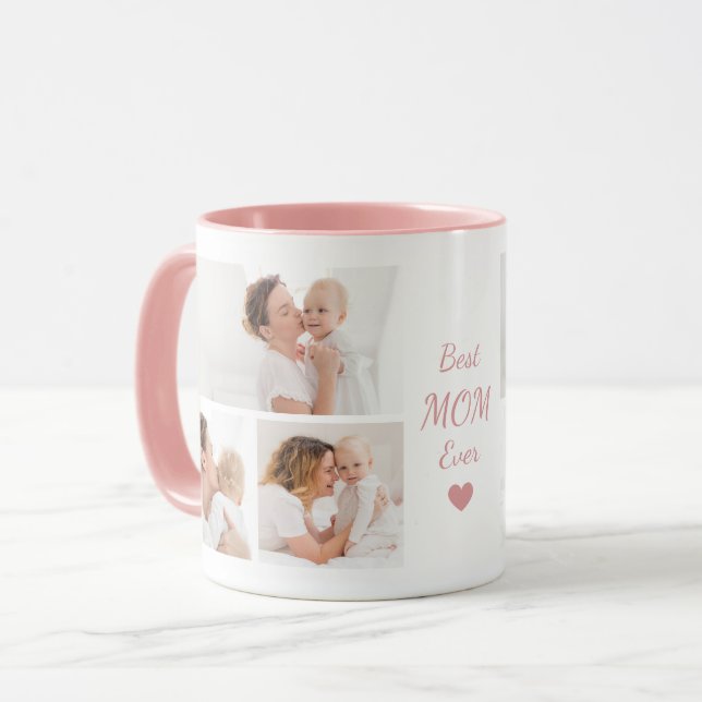 Caneca Trendy Modern Mother Best Mom Ever Keepsake  (Frente Esquerda)
