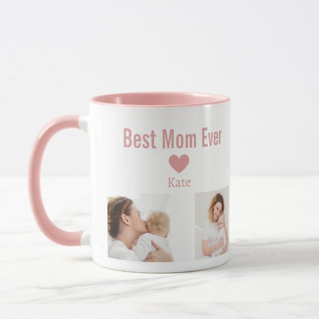 Caneca Trendy Modern Mother Best Mom Ever Keepsake  (Esquerda)