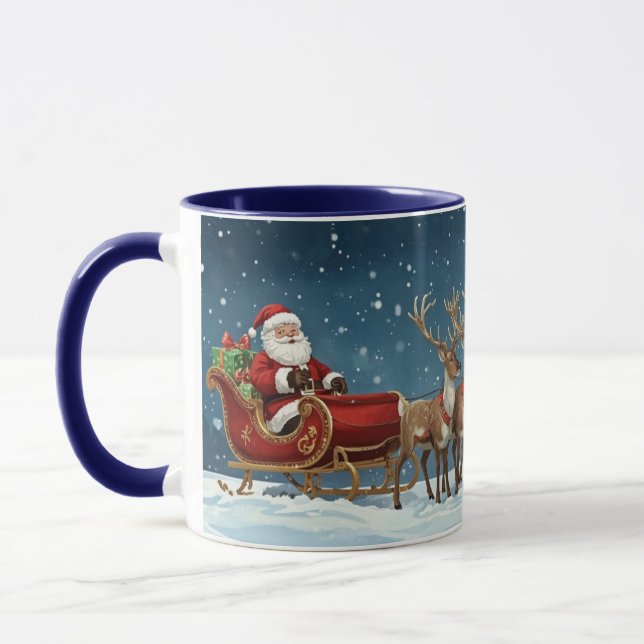 Caneca Trenó do Papai Noel (Esquerda)