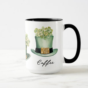 Caneca Três Chapéus De Leprechaun Irlandeses De Dia de Sã
