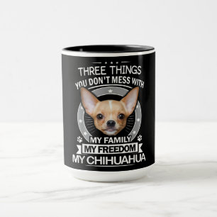 Caneca Três Coisas Minha Família Minha Liberdade Meu Ch