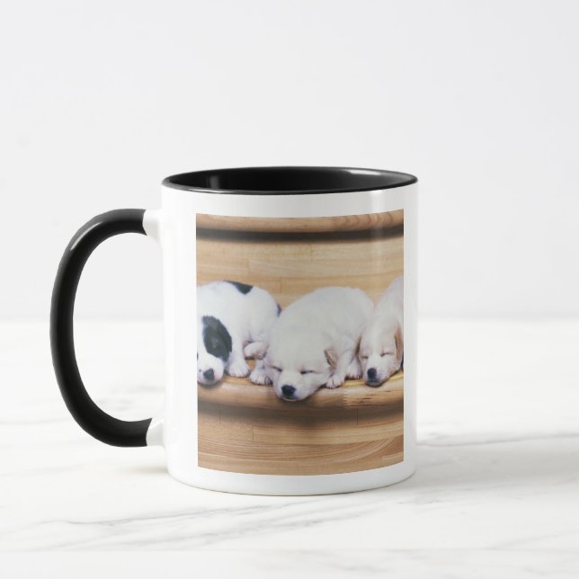 Caneca Três filhotes de cachorro (Esquerda)