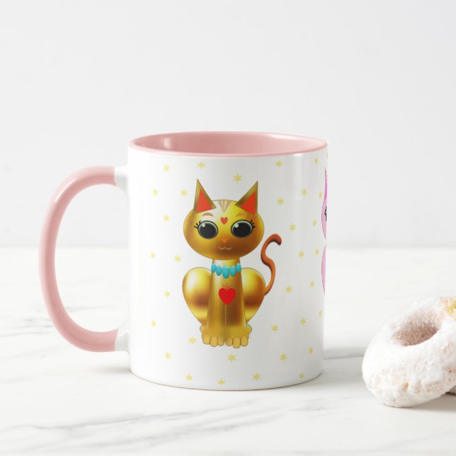 Caneca Três gatos fofos (Com Donut)