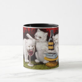 Caneca Três Jolly Kittens no Banquete