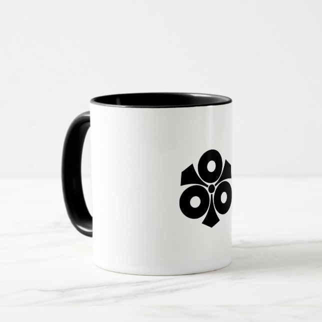 Caneca Três olhos cobra com espada de café (Frente Esquerda)