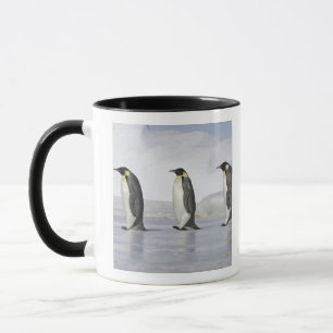 Caneca Três pinguins de imperador, ilha do monte da neve