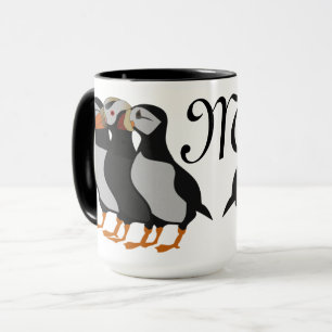 Caneca Três Puffin em pé