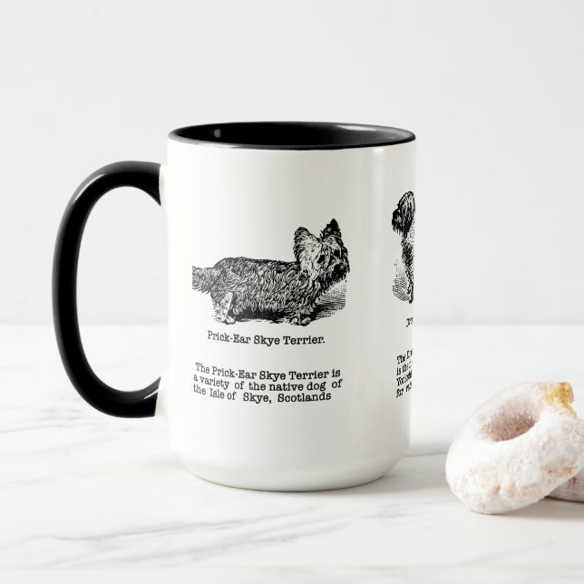Caneca Três Raças de Cães Terrier (Com Donut)