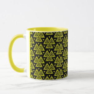 Caneca Três triângulos v2 - Amarelo