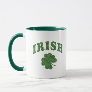 Caneca Trevo Irlandês Verde - Xícara de Café em Do