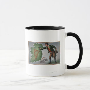 Caneca Trevos de oferecimento do Irlandês a Ireland
