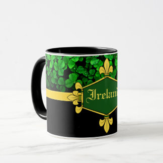 Caneca Trevos verdes da Irlanda, Personalizar com nome 5