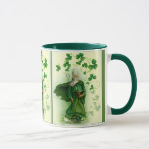 Caneca Trevos verdes irlandeses do dia de St Patrick
