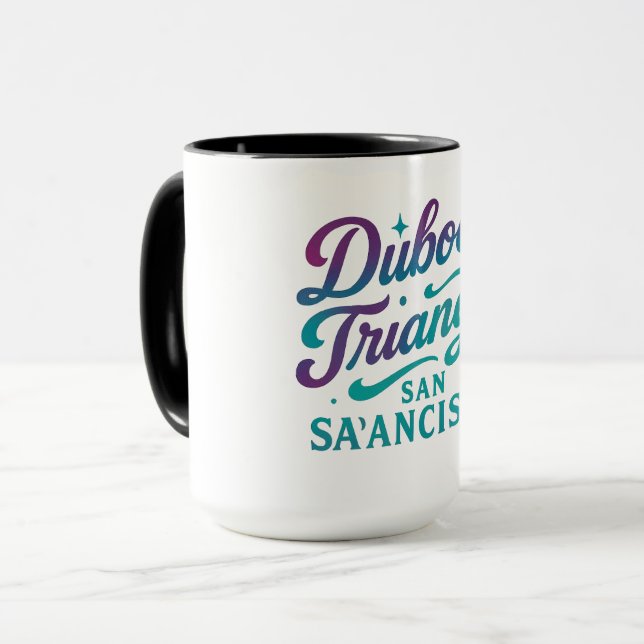 Caneca Triângulo Duboce (Frente Esquerda)