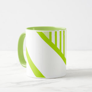 Caneca Triângulo em Verde limão e Branco