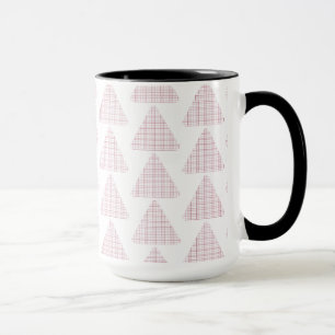 Caneca Triângulos Escoceses Rosa