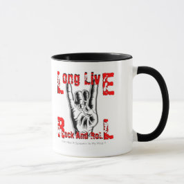 Caneca Tributo a Ronnie James Dio (vive por muito tempo a